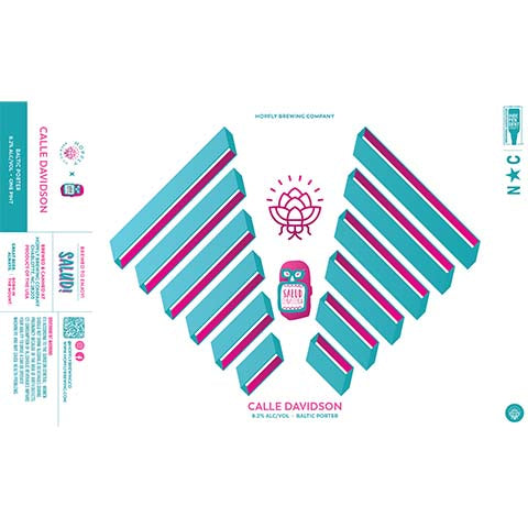 Hopfly Calle Davidson Baltic Porter by HopFly Brewing Company, beer label