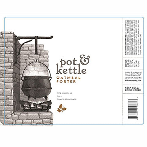 Trillium Pot & Kettle Oatmeal Porter by Trillium Brewing, beer label