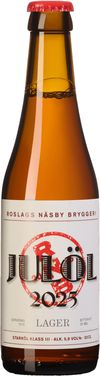 RNB Julöl by Roslags Näsby Bryggeri, beer label