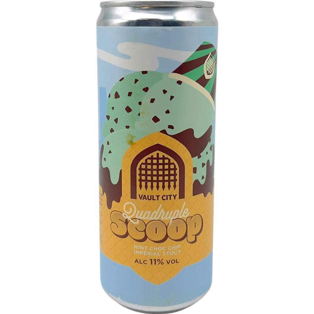 Vault City Mint Choc Chip - Quadruple Scoop by Vault City Brewing Ltd., beer label