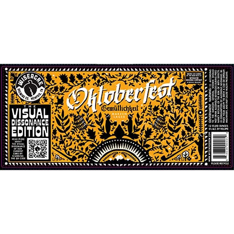 Wiseacre Oktoberfest: Gemutlichkeit Marzen Lager by Wiseacre Brewing Co, beer label