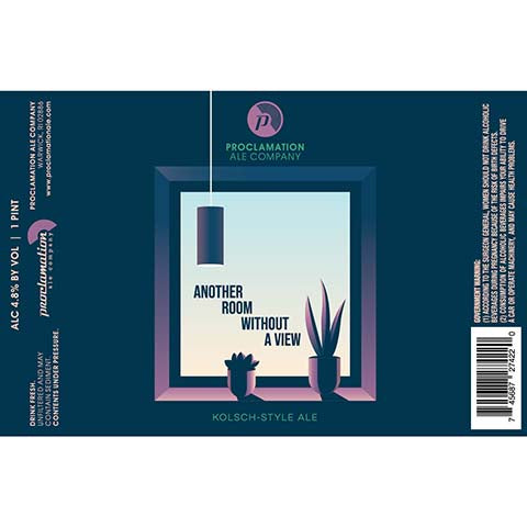Proclamation Another Room Without A View Kolsch Ale by Proclamation Ale Company, beer label