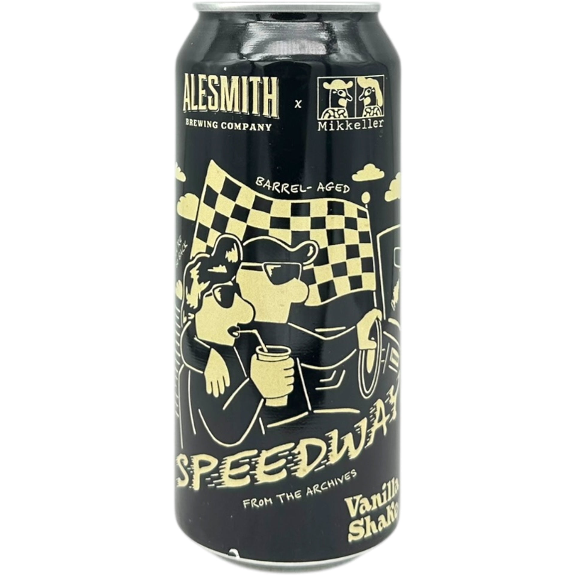 AleSmith x Mikkeller Speedway Barrel-Aged Speedway Stout: Vanilla Shake by AleSmith Brewing Co, beer label