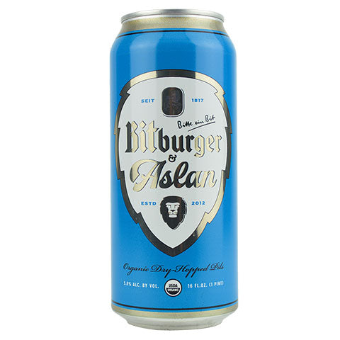 Aslan & Bitburger Pilsner by Aslan Brewing Company, beer label