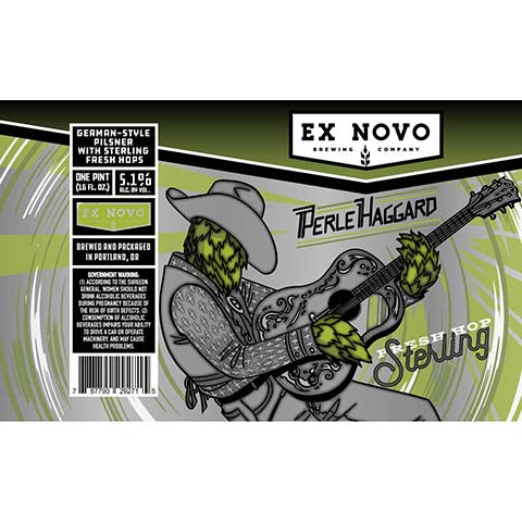 Ex Novo Perle Haggard Pilsner by Ex Novo Brewing Co, beer label