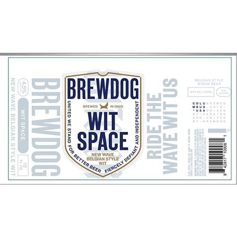 BrewDog Wit Space by BrewDog, beer label