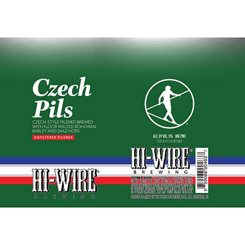 Hi-Wire Brewing Czech Pils by The Bruery, beer label