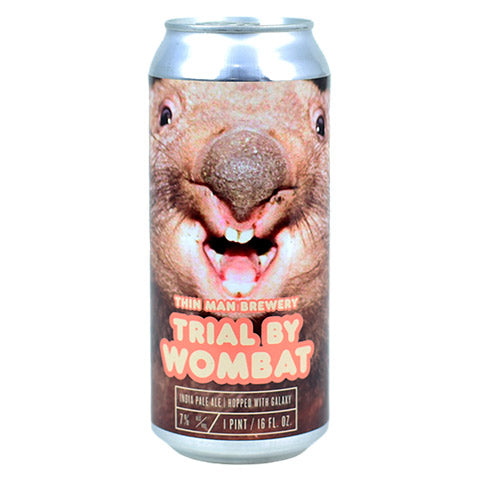 Thin Man Trial by Wombat Galaxy IPA by Thin Man Brewery, beer label