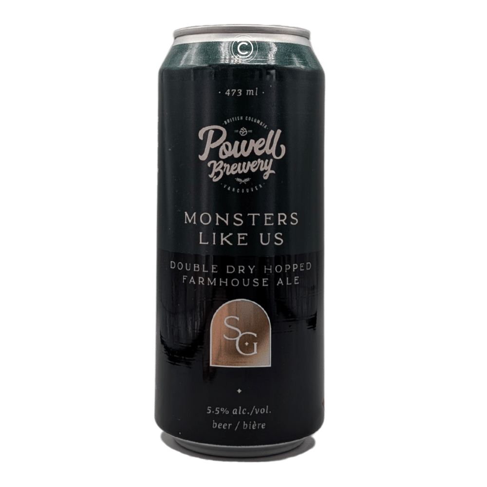 x Powell Brewery Monsters Like Us DDH Farmhouse Ale by Small Gods Brewing Co., beer label