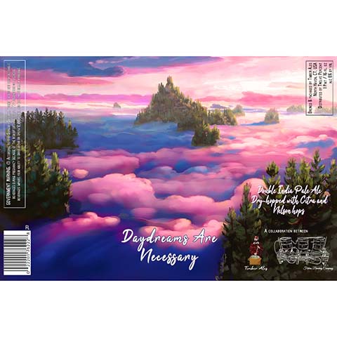Timber Ales Daydreams Are Necessary DIPA by Timber Ales, beer label