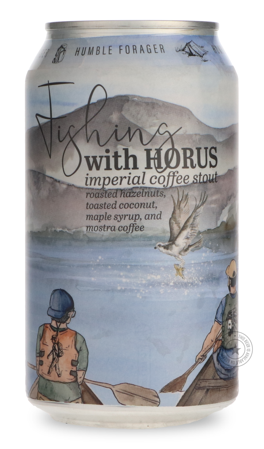 Fishing with Horus / Horus Aged by Humble Forager Brewery, beer label
