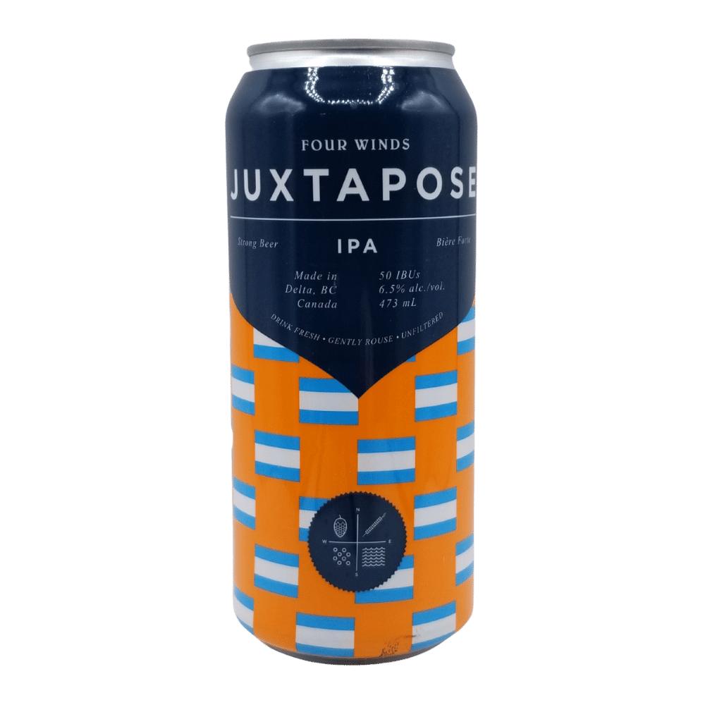 Co. Juxtapose Wild West Coast IPA by Four Winds Brewing, beer label