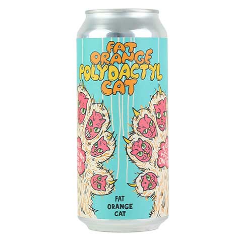 Fat Orange Cat Polydactyl DIPA by Fat Orange Cat Brew Co, beer label