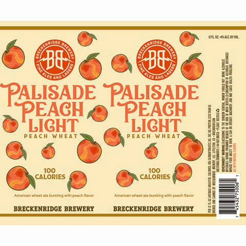 Breckenridge Palisade Peach Light Wheat Ale by Breckenridge Distillery, beer label