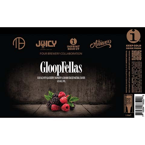 Imprint Gloopfellas Sour by Imprint Beer Company, beer label