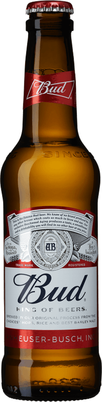 Bud by Anheuser-Busch, beer label