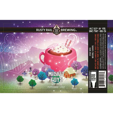 Rusty Rail Misfit Toys Stout by Rusty Rail Brewing, beer label