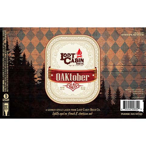Lost Cabin Oaktober Marzen by Lost Cabin Beer Co., beer label