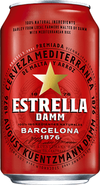 Estrella Damm Barcelona by Damm, beer label