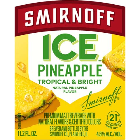 Smirnoff Ice Pineapple by Smirnoff, beer label