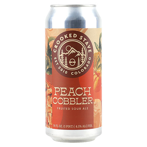 Crooked Stave Peach Cobbler Fruited Sour by Crooked Stave Artisan Beer Project, beer label