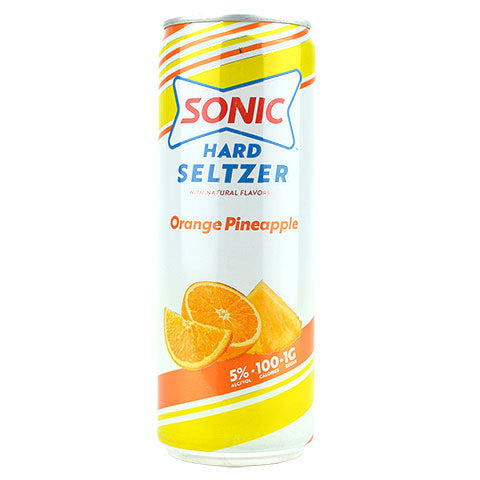 Sonic Orange Pineapple Hard Seltzer by Sonic, beer label