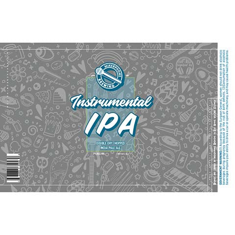 Mikerphone Instrumental IPA by Mikerphone Brewing, beer label