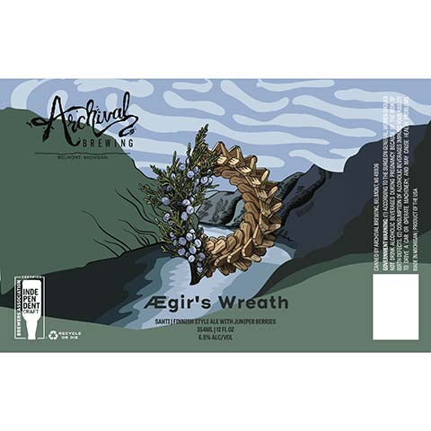 Archival AEgir's Wreath Finnish Ale by Archival Brewing, beer label