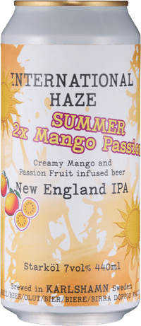 International Haze Summer 2x Mango Passion by Brygghus 19, beer label
