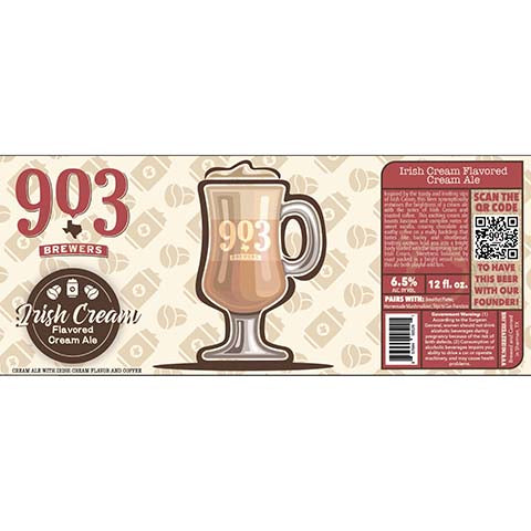 903 Brewers Irish Cream Ale by 903 Brewers, beer label