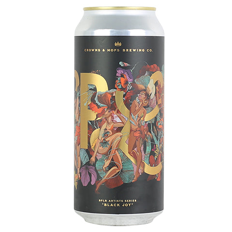 Crowns & Hops Black Joy IPA by Crowns & Hops, beer label