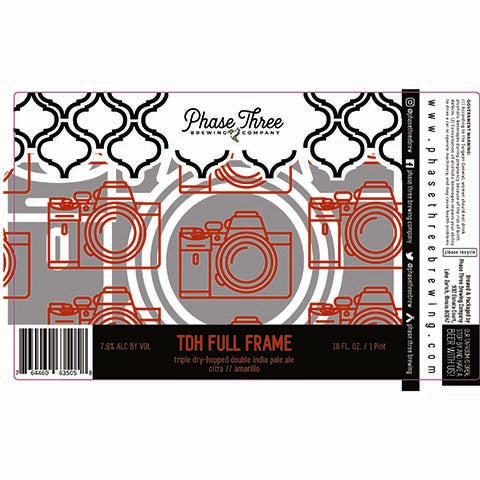 Phase Three TDH Full Frame DIPA by Phase Three Brewing Company, beer label