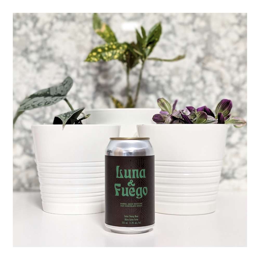 Luna & Fuego (Bourbon) Barrel Aged Imperial Stout by Cabin Brewing Company, beer label