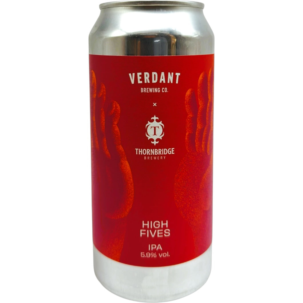 Verdant X Thornbridge High Fives by Verdant Brewing Co, beer label