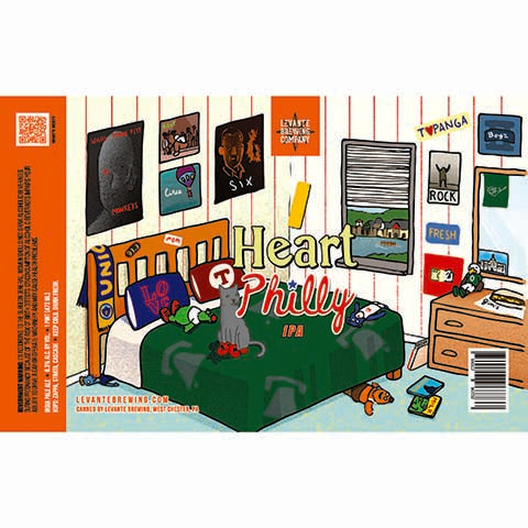 Levante Heart Philly IPA by Levante Brewing Company, beer label
