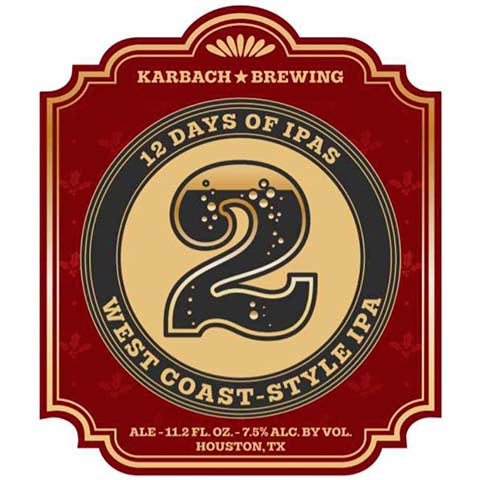 Karbach 2 American-Style IPA by Karbach Brewing Co, beer label