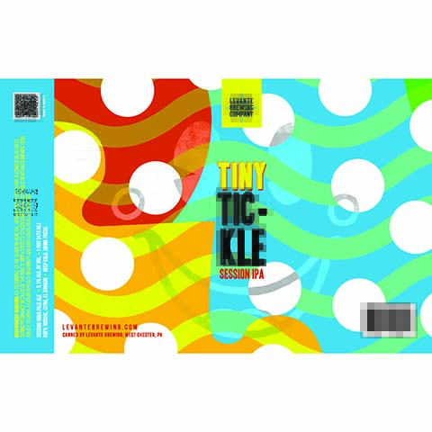 Levante Tiny Tickle Session IPA by Levante Brewing Company, beer label