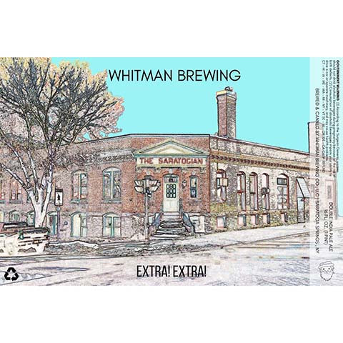 Whitman Extra! Extra! DIPA by Whitman Brewing, beer label