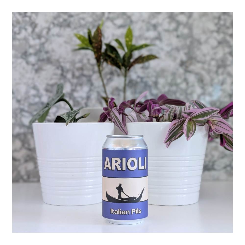 Arioli Italian Pilsner by Godspeed Brewery, beer label