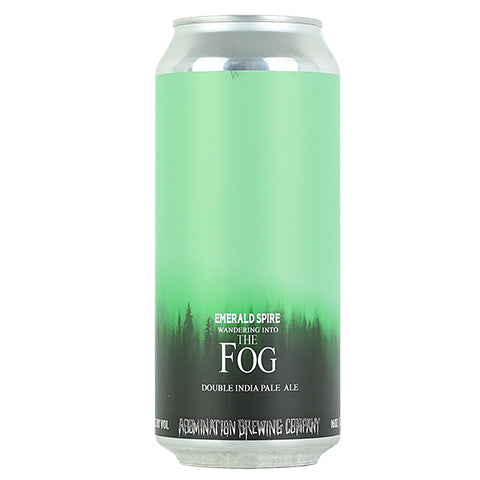 Abomination Wandering Into The Fog DIPA (Emerald Spire) by Abomination Brewing Company, beer label
