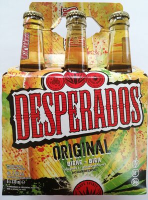 6x33 Desperados Pk by Heineken, beer label