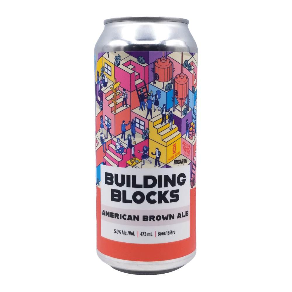 x Annex Ale Project Building Blocks American Brown Ale by Blindman Brewery, beer label