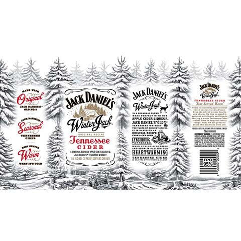 Jim Beam Winter Jack Tennessee Cider by Jim Beam, beer label