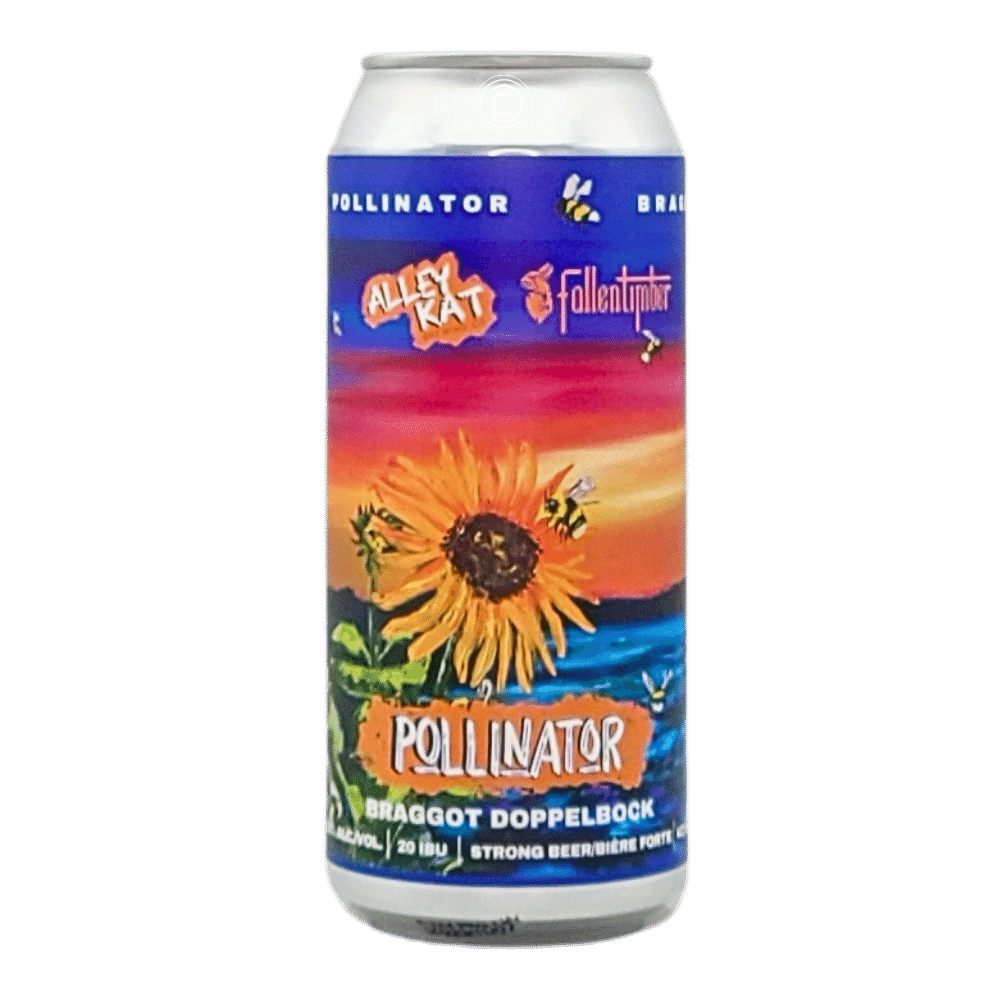 x Fallentimber Meadery Pollinator Amber Ale by Alley Kat Brewing Company, beer label