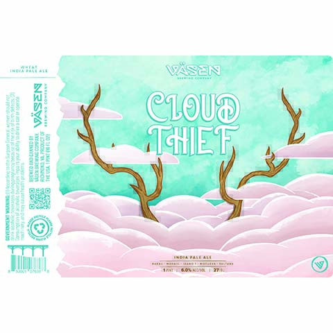 Vasen Cloud Thief IPA by Vasen Brewing Company, beer label