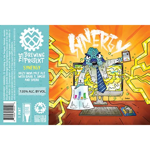 The Brewing Projekt Synergy Hazy IPA by The Brewing Projekt, beer label