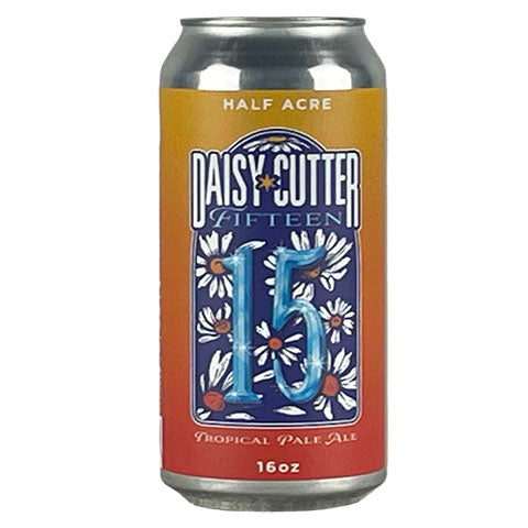 Half Acre Daisy Cutter Fifteen Tropical Pale Ale by Half Acre Beer Co, beer label
