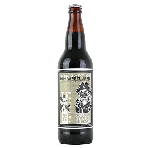 Epic Big Bad Baptist Rum Barrel Aged Imperial Stout 2022 by Epic Brewing Company, beer label