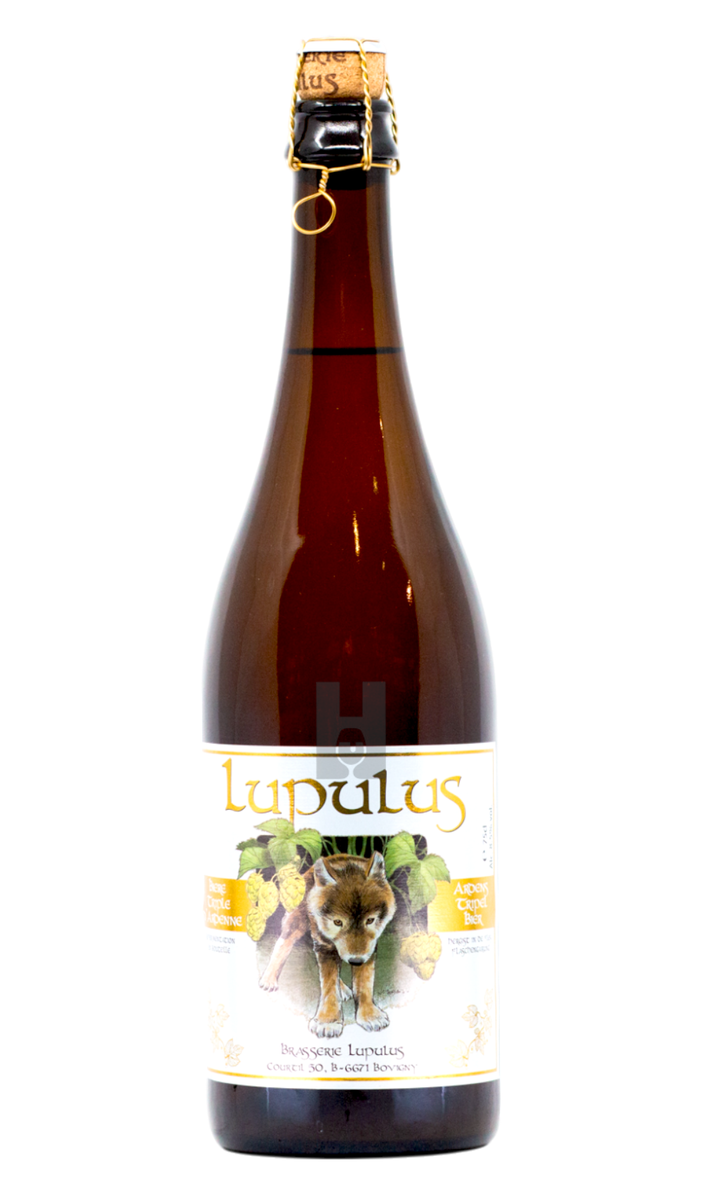 Lupulus Tripel 75cl by Brasserie Lupulus, beer label