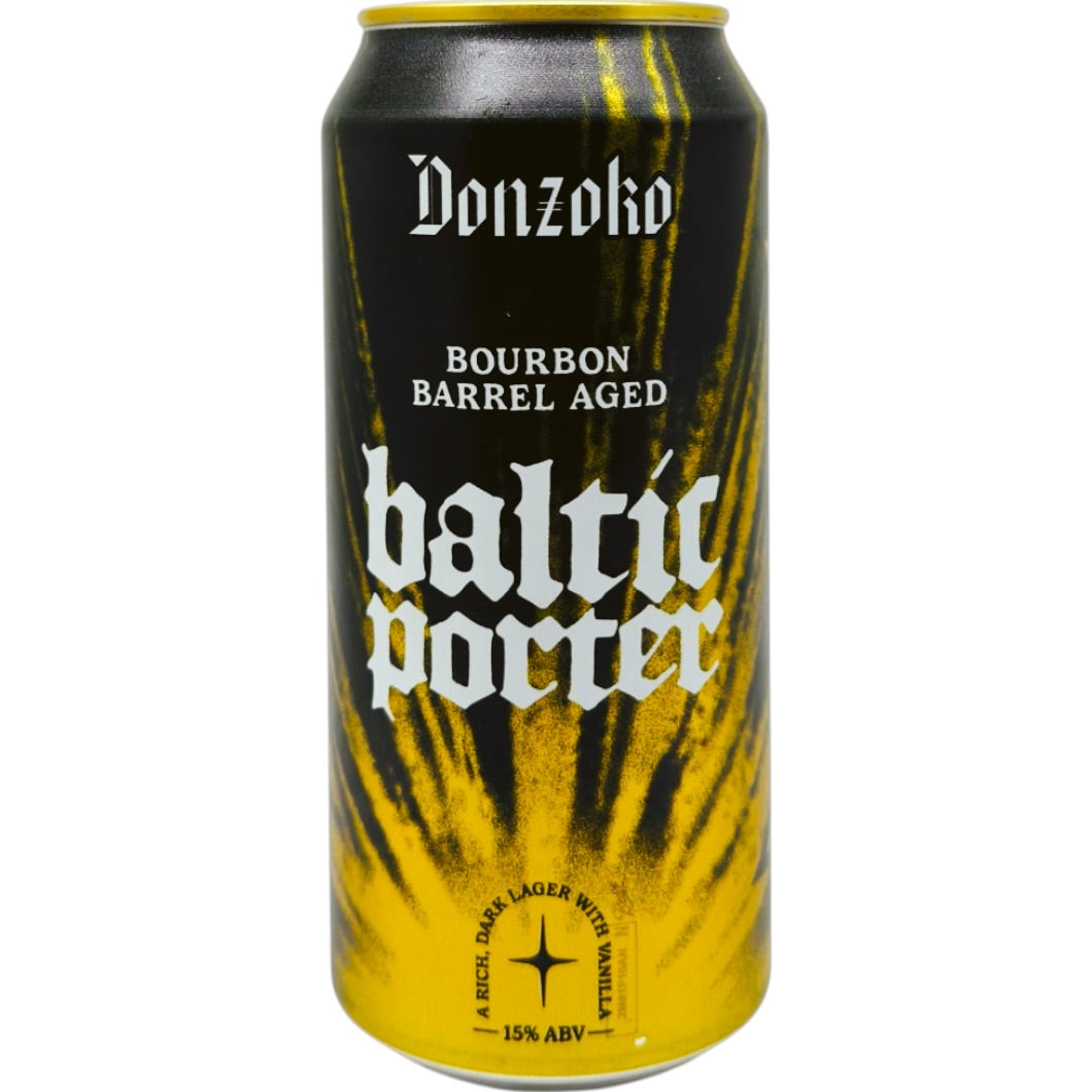 Donzoko Bourbon Barrel Aged Baltic Porter by Pastore Brewing and Blending, beer label
